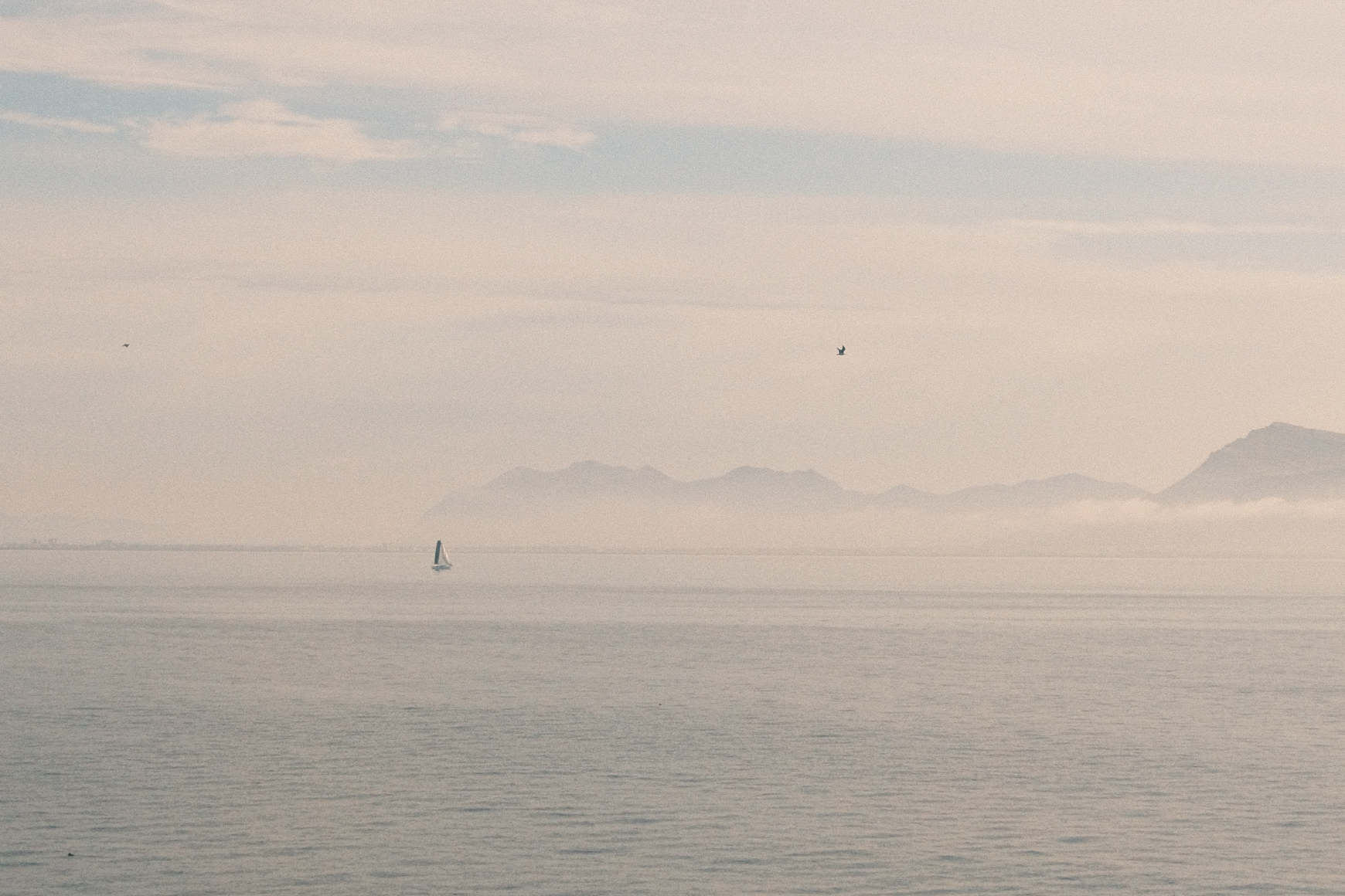 a sailboat off the coast of iceland